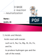 Acid Base - Neutralization