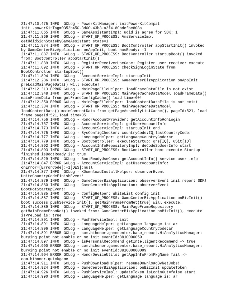 GameCenter Initialization Log Analysis | PDF | Cyberspace | Web Development