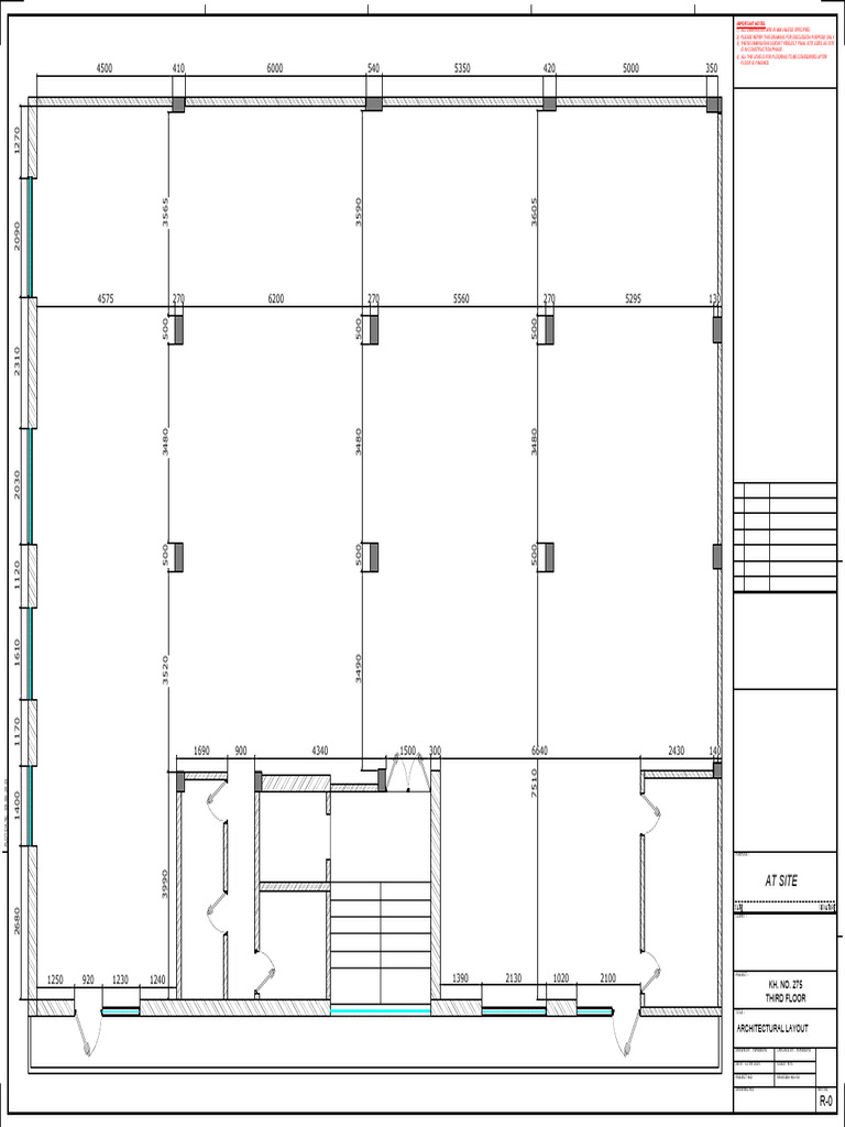Architectural Layout Third Floor Plan | PDF