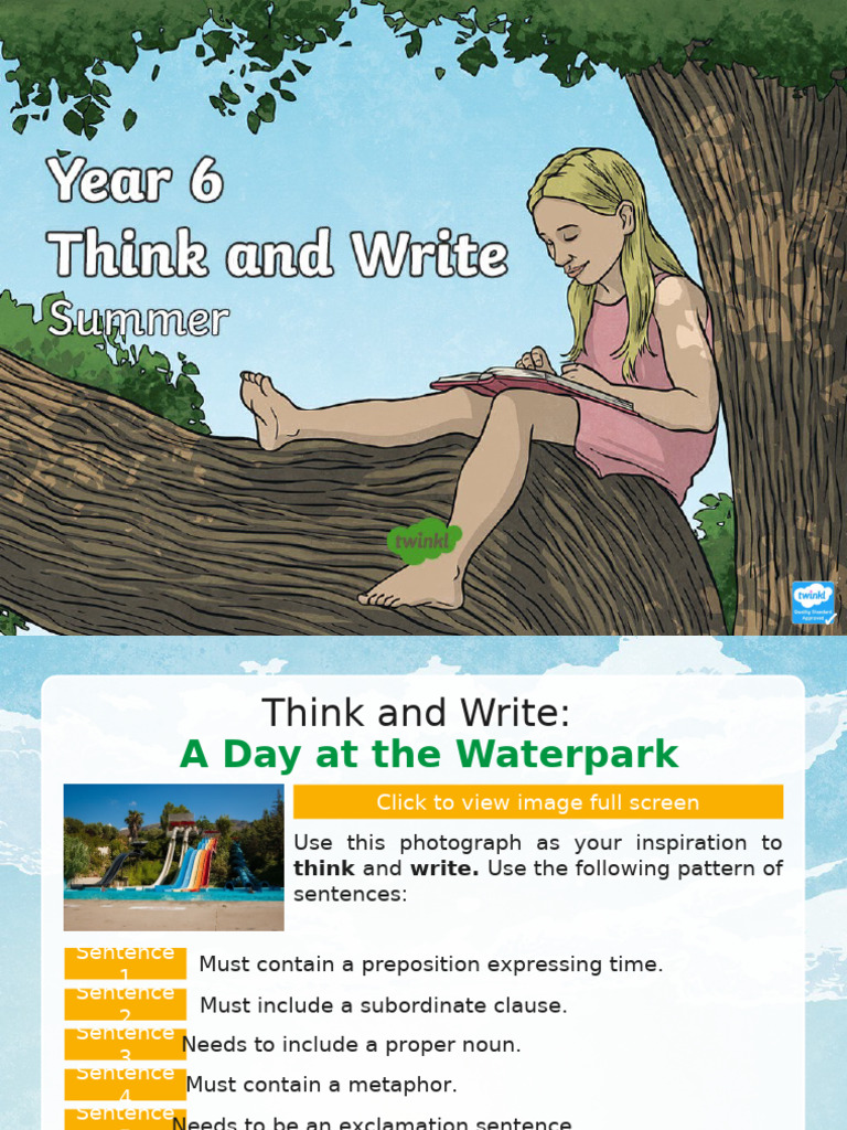 t2 e 4979 Year 6 Summer Think and Write Morning Starter Activity ...