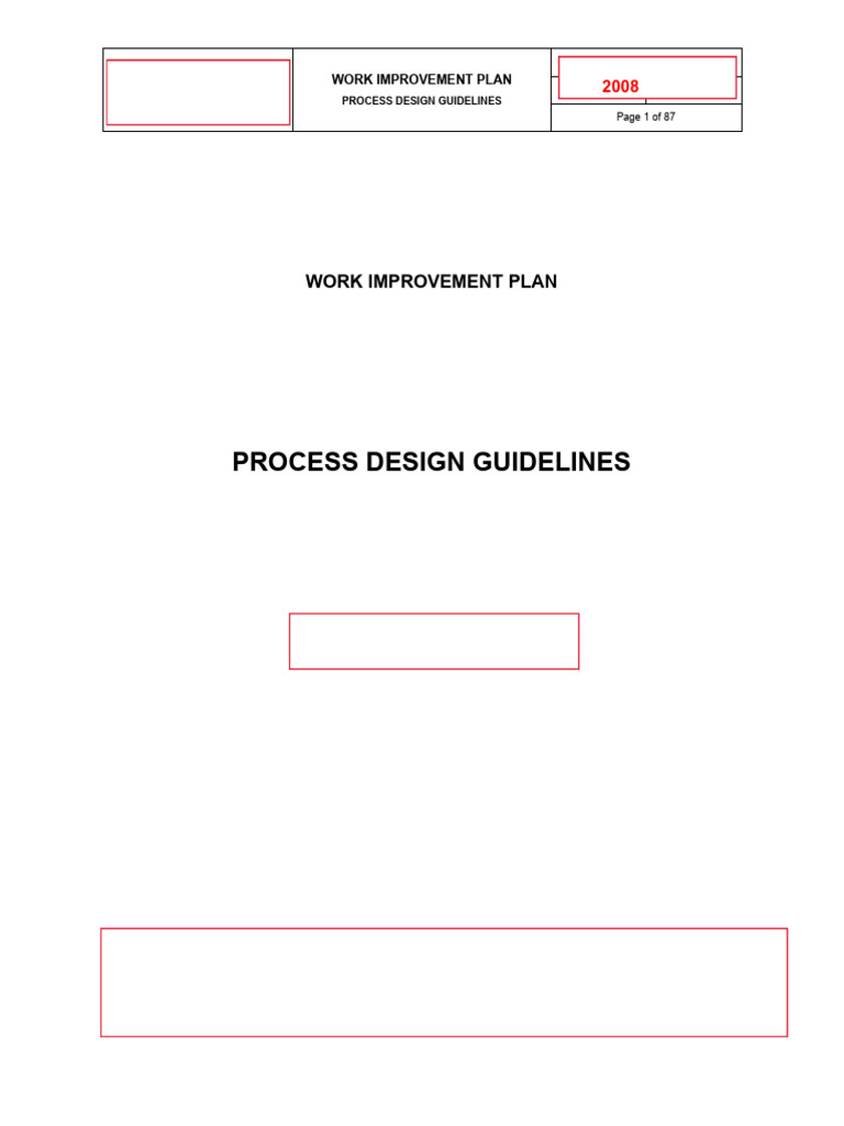 Process Design Guidelines for Improvement | PDF | Welding | Construction