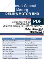 AGM Summary DELIMA MOTOR BHD