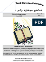 Wellington Tamil Christian Fellowship News Letter May 2012