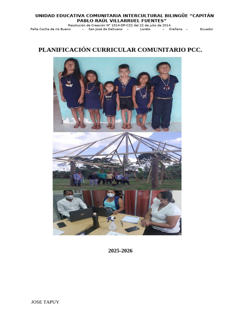 Planificación Curricular Kichwa 2025-2026 | PDF | Multilingüismo ...