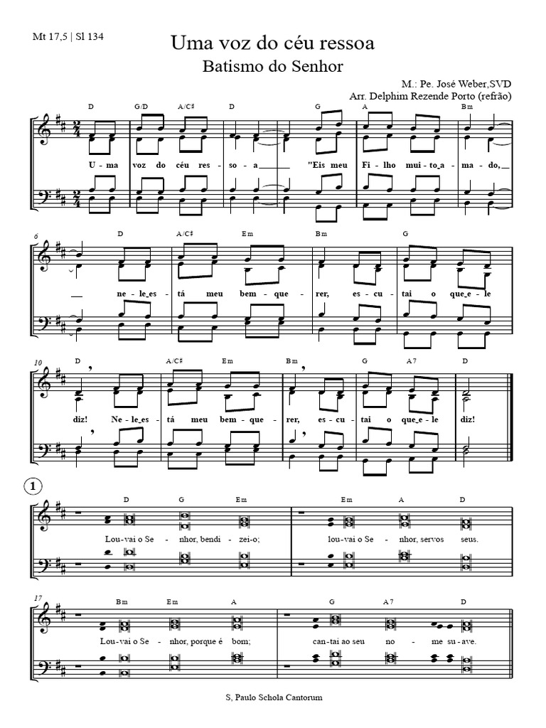 Uma Voz do Céu: Letra e Música | PDF