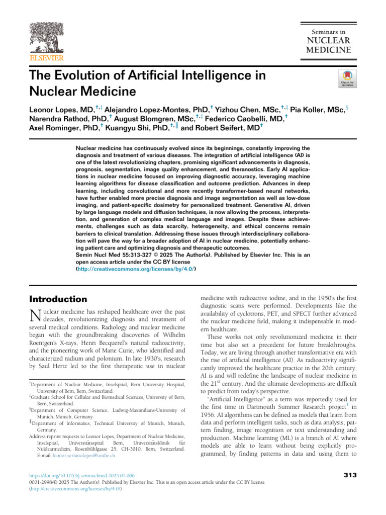The Evolution of Artificial Intelligence in | PDF | Positron Emission ...