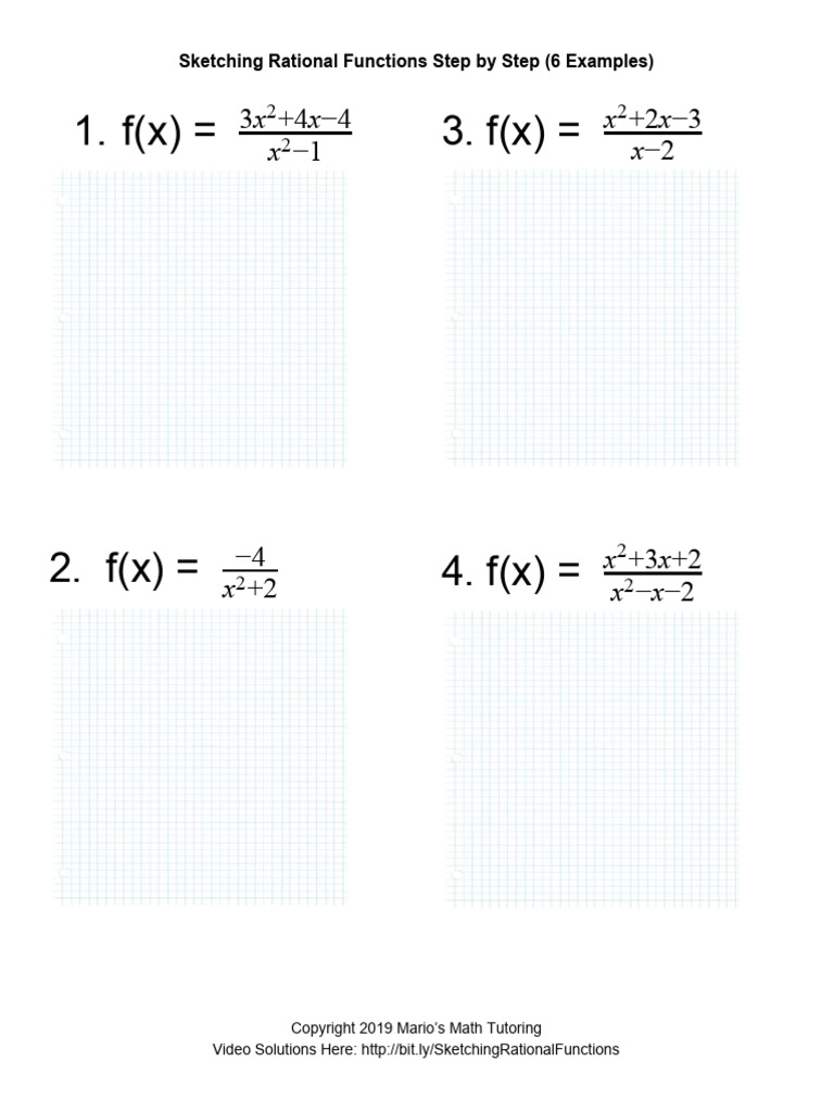 SketchingRationalFunctions 1 | PDF | Asymptote | Number Theory