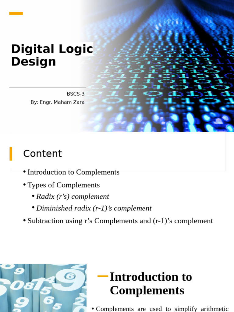 Understanding Complements in Digital Logic | PDF | Subtraction ...