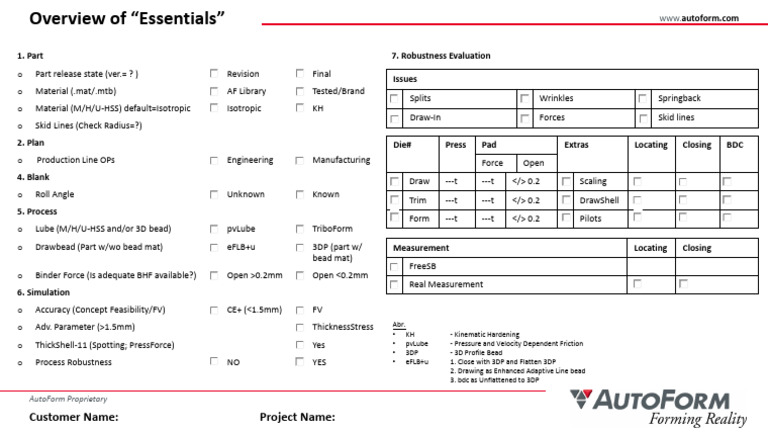 AutoForm Techniques-Webinar Series-01 Overview of 