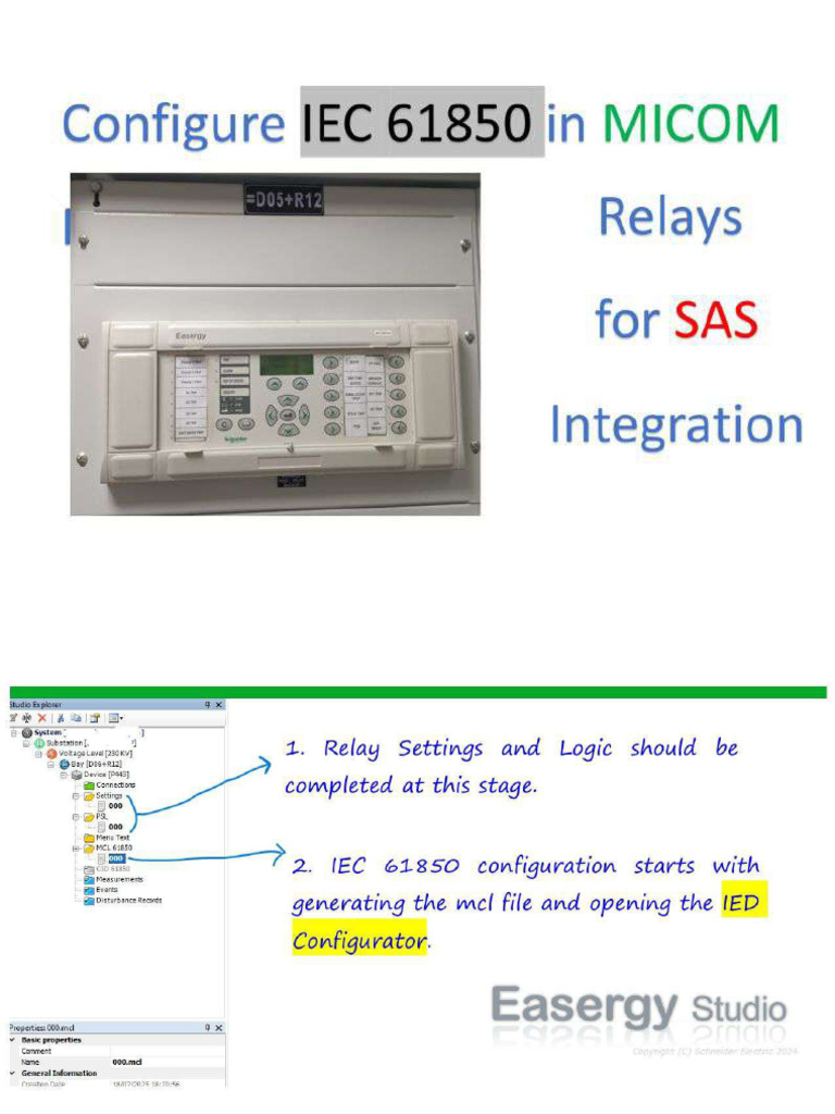 Configuration IEC 61850 in MiCOM | PDF