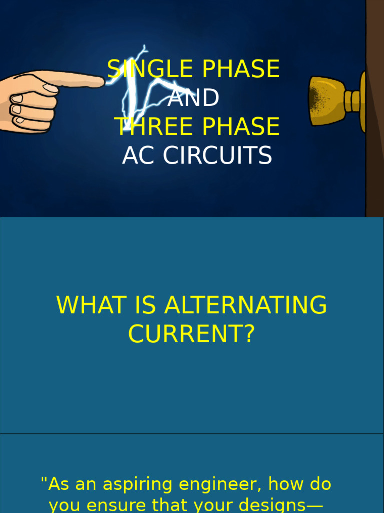 AC Circuits: Single & Three Phase Explained | PDF