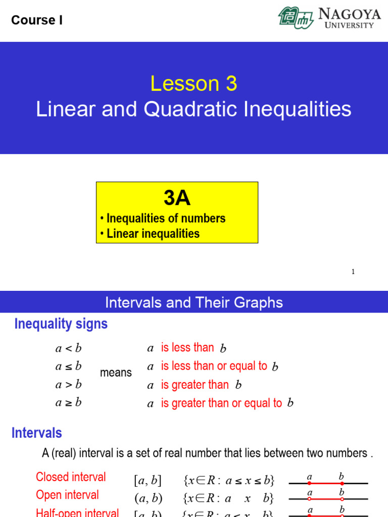 Solving Linear and Quadratic Inequalities | PDF | Inequality ...
