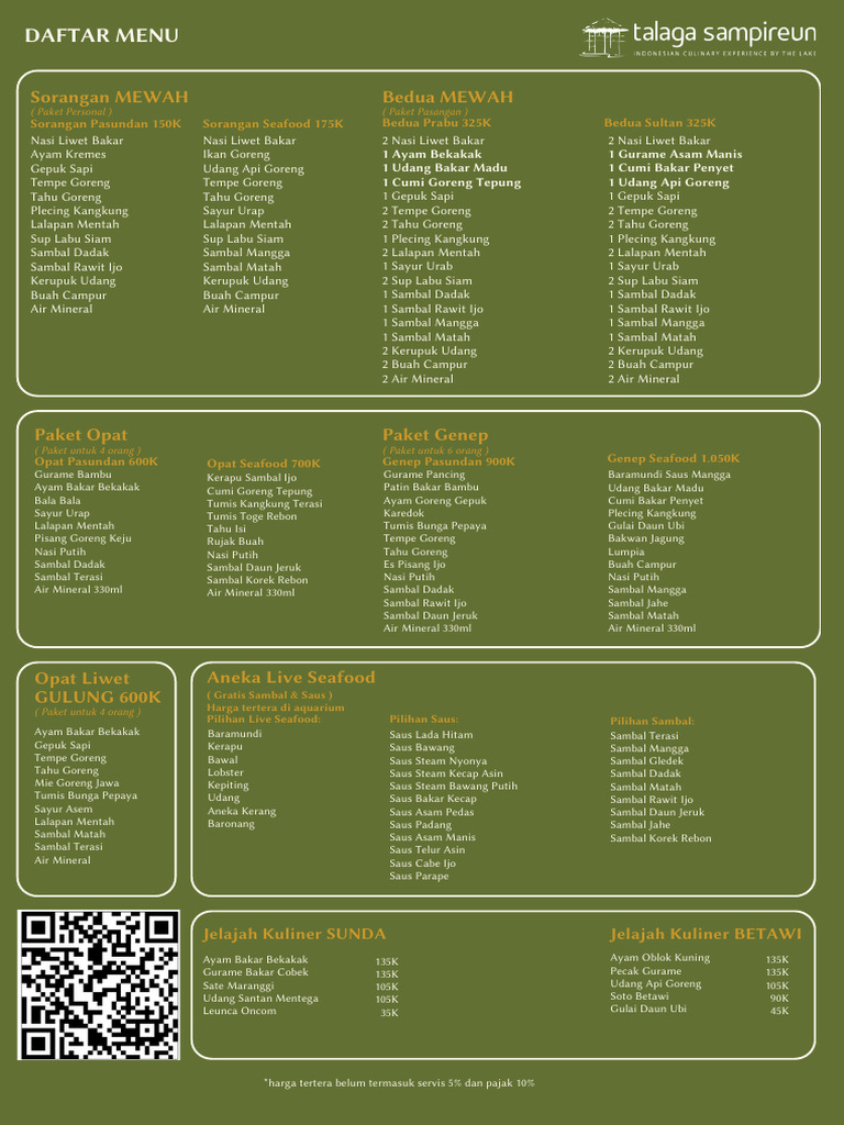 Menu Wedangan dan Kuliner Sunda | PDF