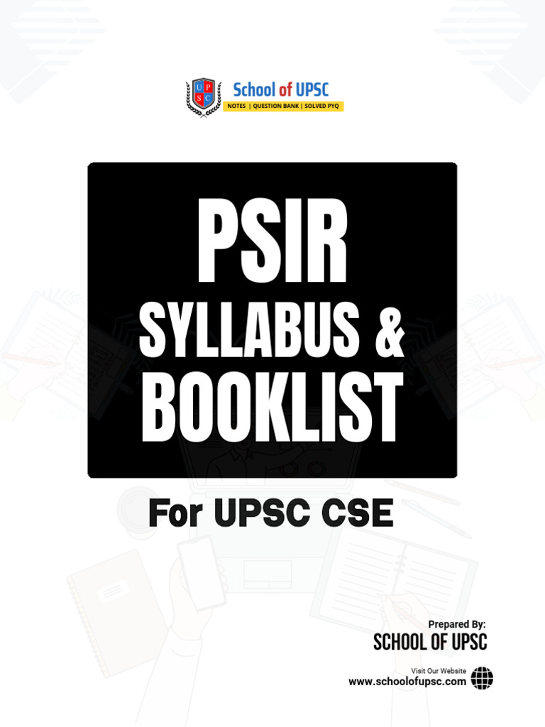 PSIR Syllabus & Detailed Booklist | PDF
