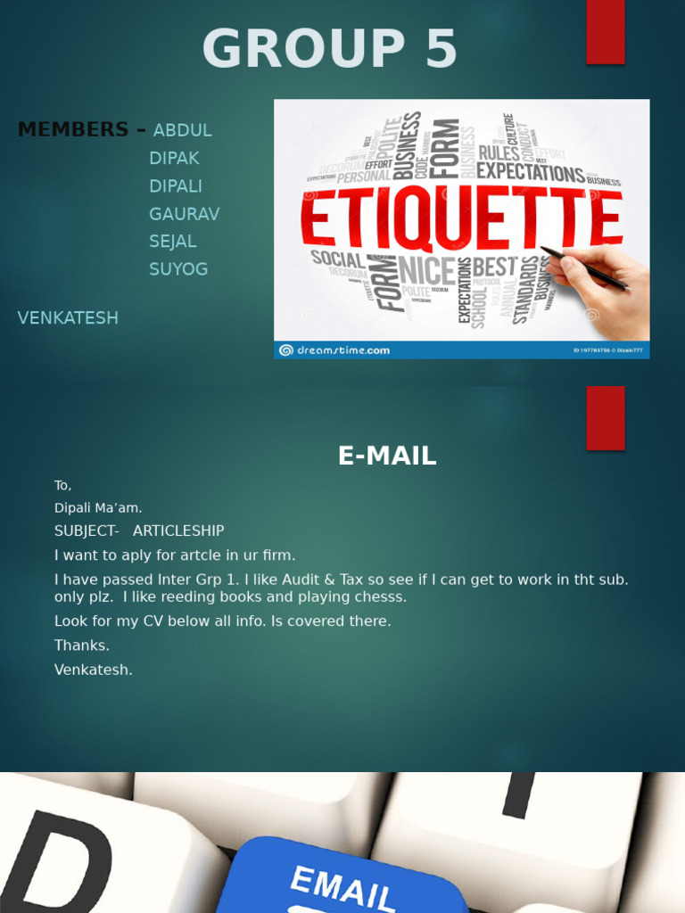 Etiqutte | PDF