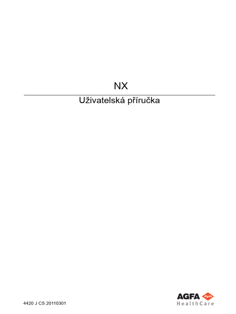 NX User Manual 4420 J (Czech) | PDF