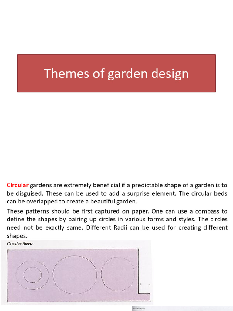 Garden Design Theme Patterns | PDF