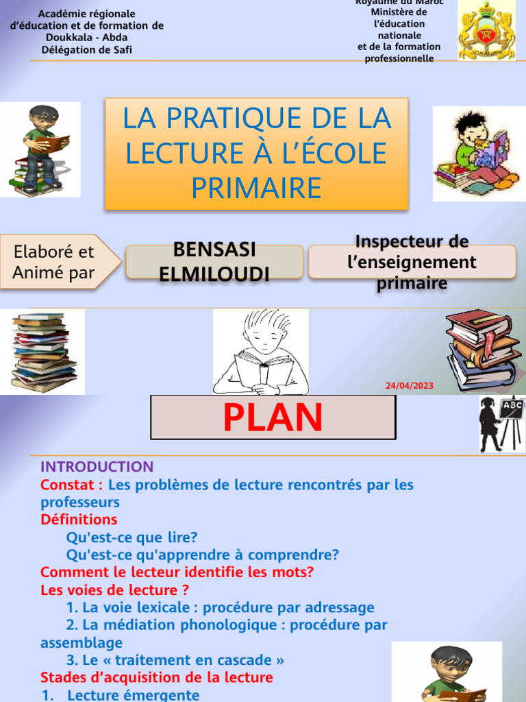 Pratique de la lecture à l'école primaire | PDF | Apprentissage | Cognition