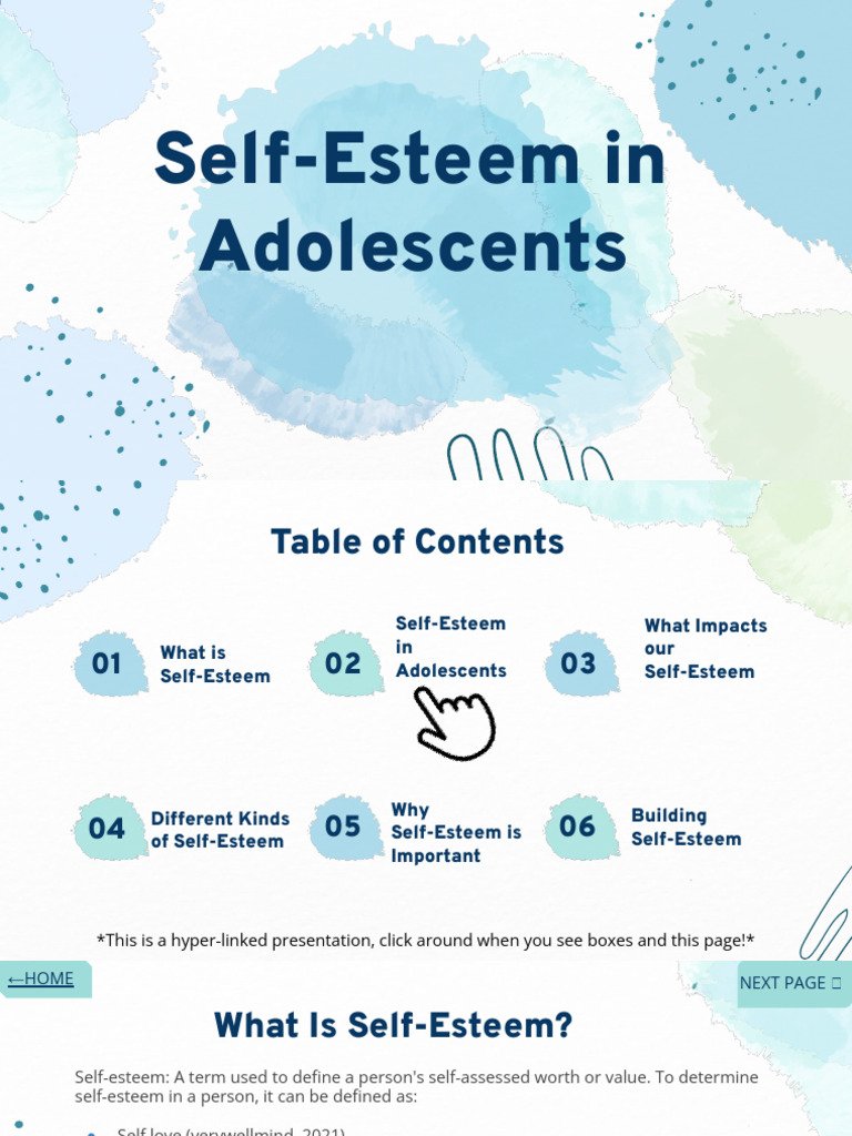 Understanding Adolescent Self-Esteem | PDF | Self Esteem | Adolescence