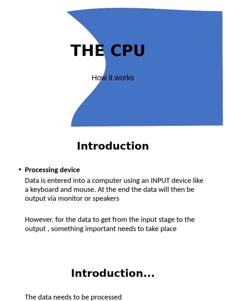 Understanding CPU Functionality and Architecture | PDF | Programming ...
