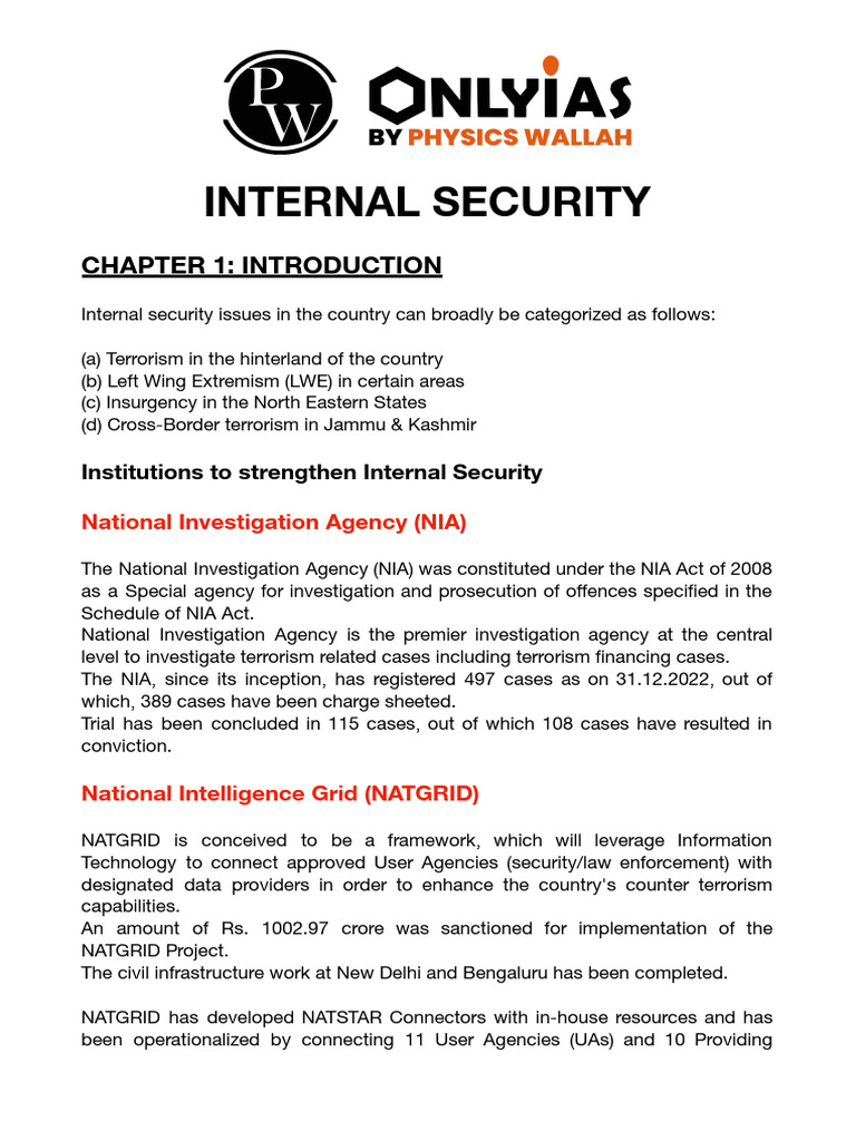 Internal Security | PDF