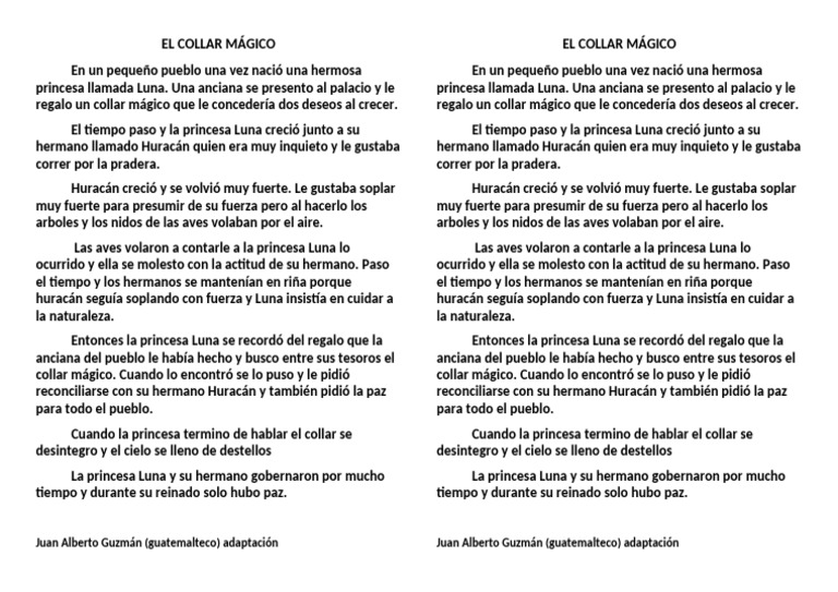 El Collar Mágico | PDF