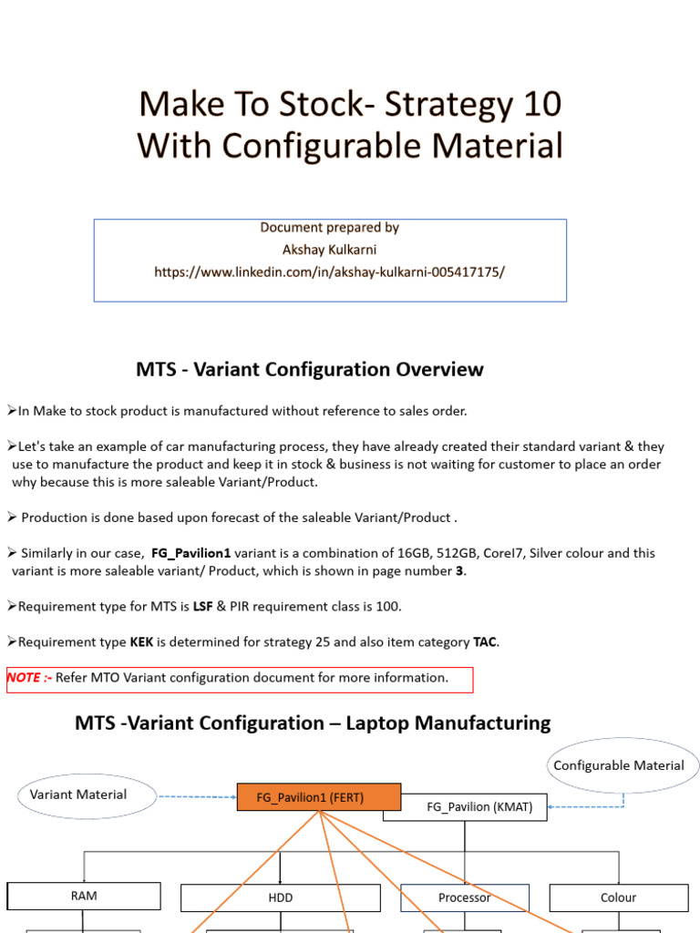 MTS Variant Configuration Guide for Laptops | PDF | Computing ...
