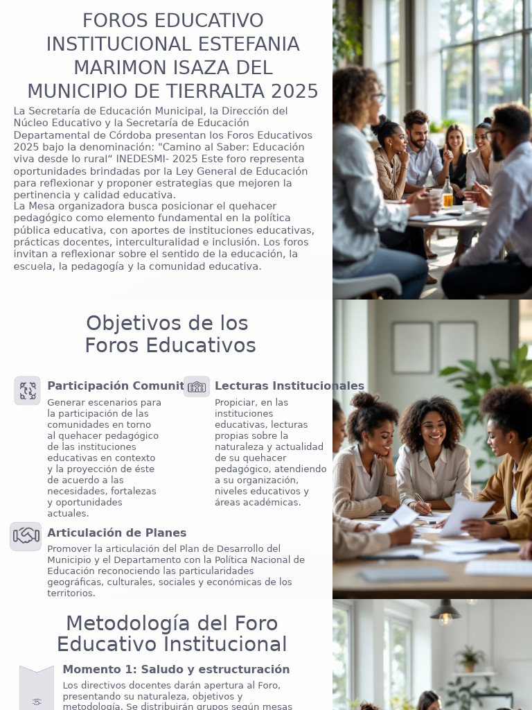 Foros Educativos 2025: Educación Rural | PDF | Enseñando | Institución