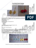 Crochet Dad Crochet Thread Bead Earringsvc