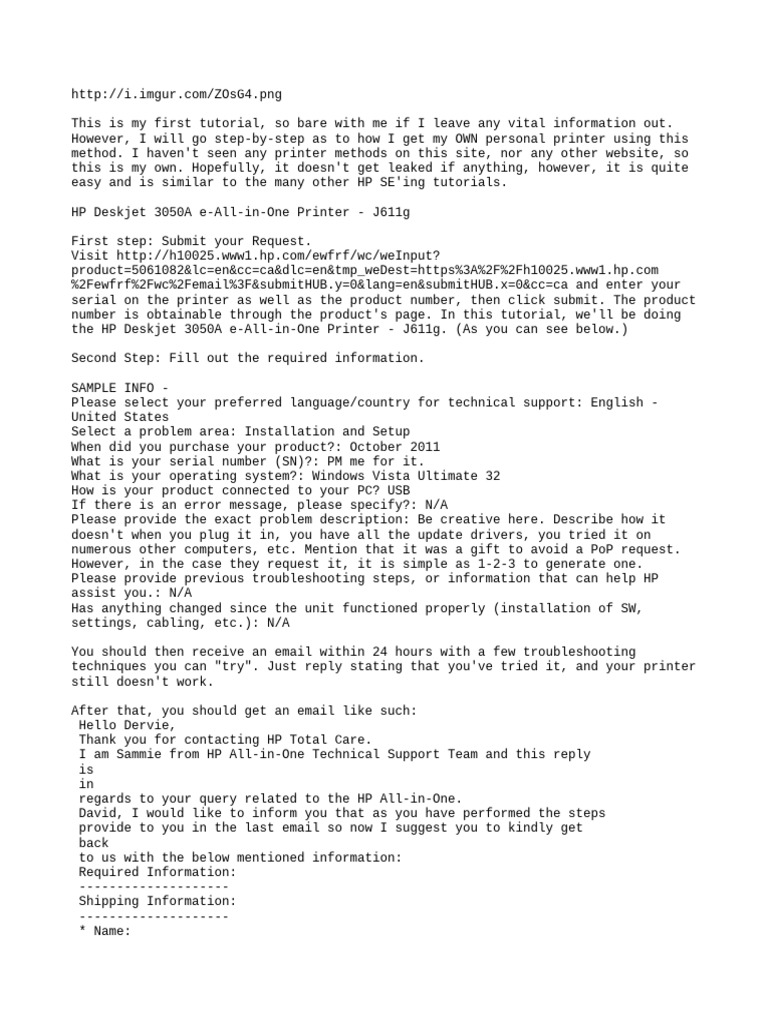 HP Deskjet 3050A Printer Setup Guide | PDF | Hewlett Packard | Printer ...