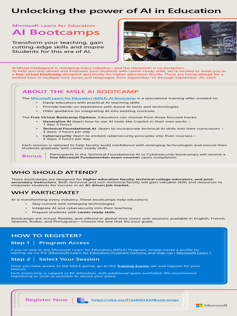 AI Bootcamp for Educators 2025 | PDF | Artificial Intelligence ...