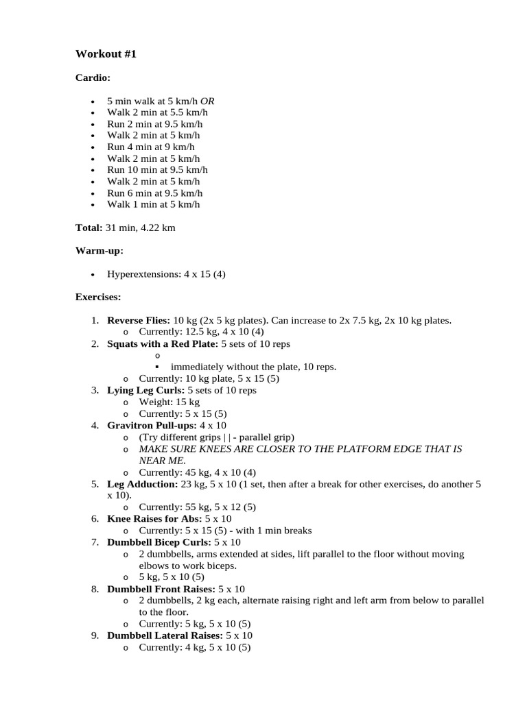 Workout | PDF | Kettlebell | Anatomical Terms Of Motion