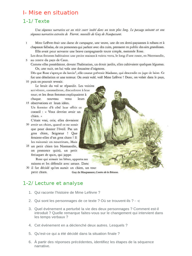Analyse du Texte Narratif | PDF | Récit