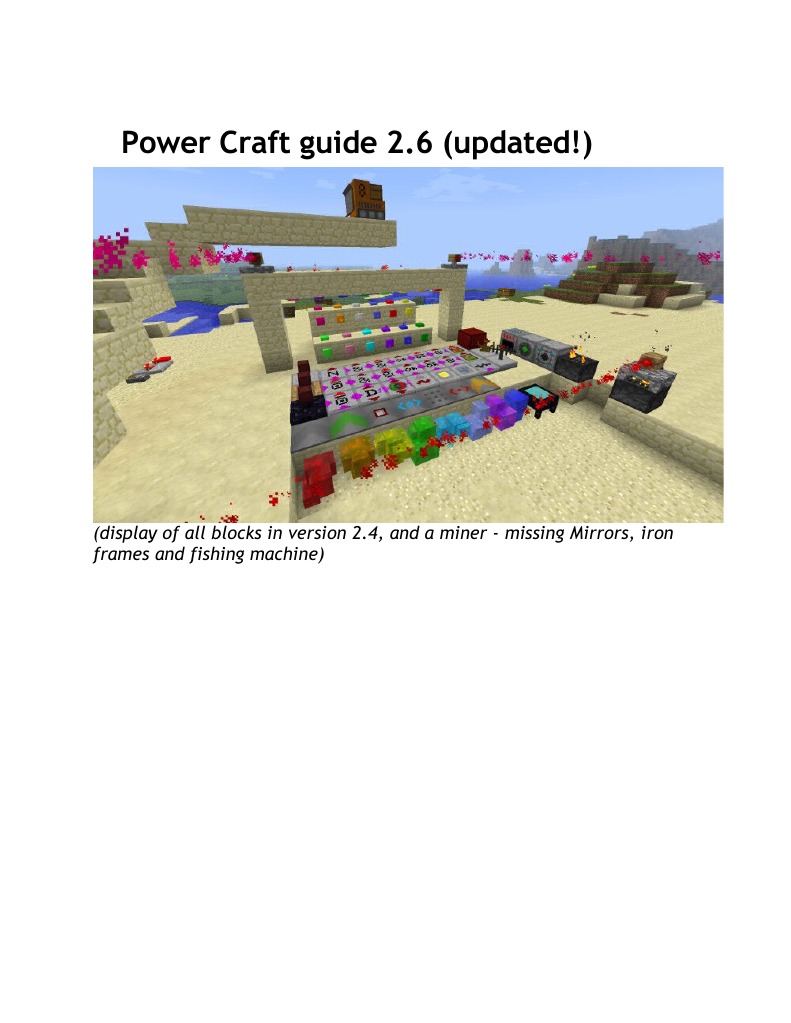 Auto Workbench in PowerCraft 2.6 Guide | PDF | Control Flow | Mining