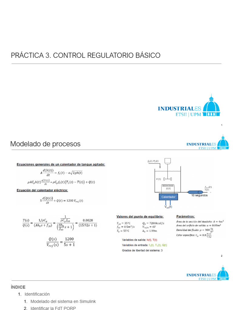 Practica 3 Control Basico Calentador Agitador | PDF