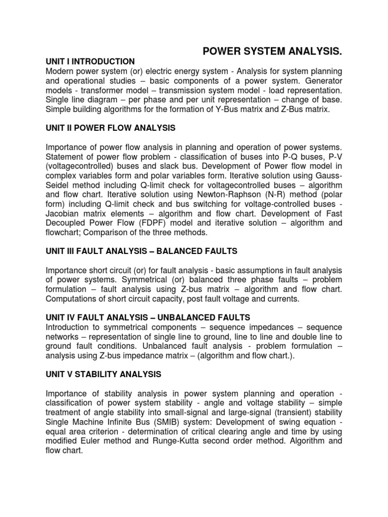Power System Analysis and Design Guide | PDF | Electrical Breakdown ...