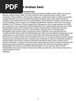 Analisis Swot Dalam Pendidikan