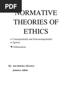 Normative Theories of Ethics