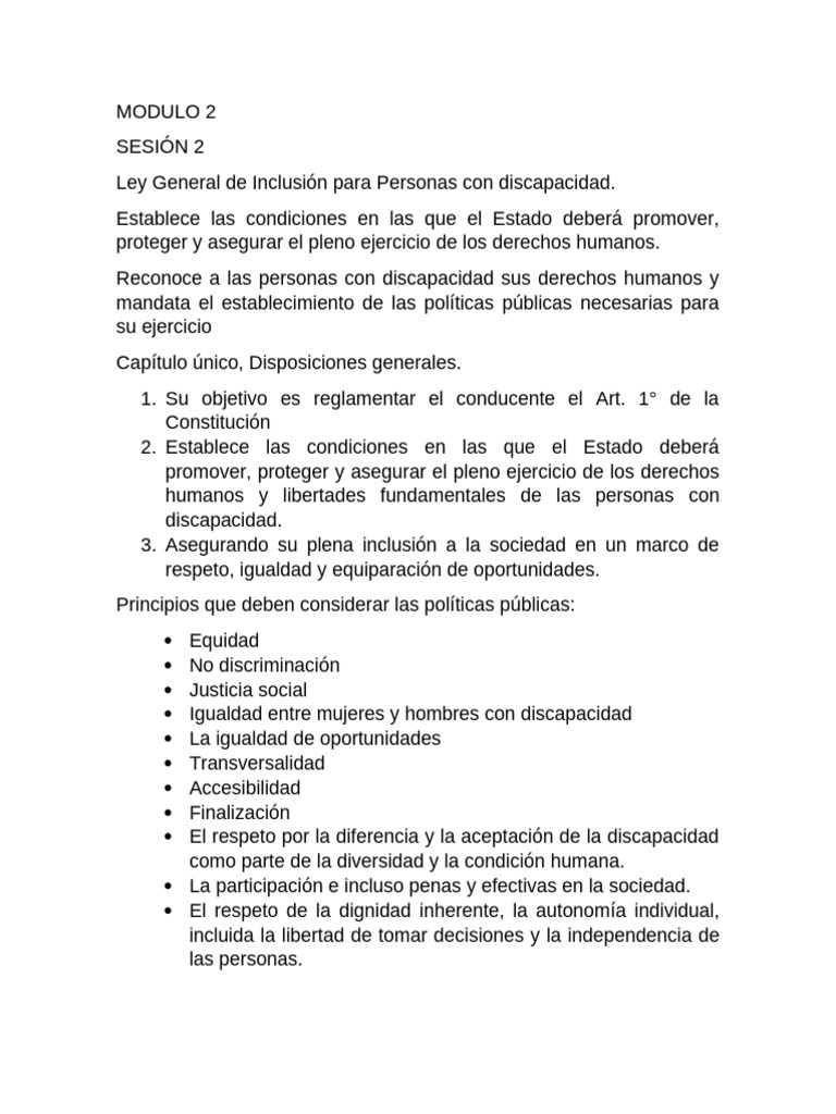 Inclusión y Derechos de Personas con Discapacidad | PDF | Invalidez ...