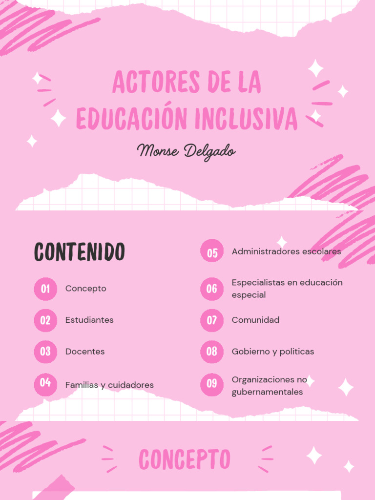 actores de la educacion inclusiva | PDF | Enseñando | Educación especial