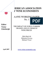American Association of Wine Economists: Aawe Working Paper No. 1