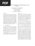 An Ecient Algorithm For Mining Frequent Closed Itemsets