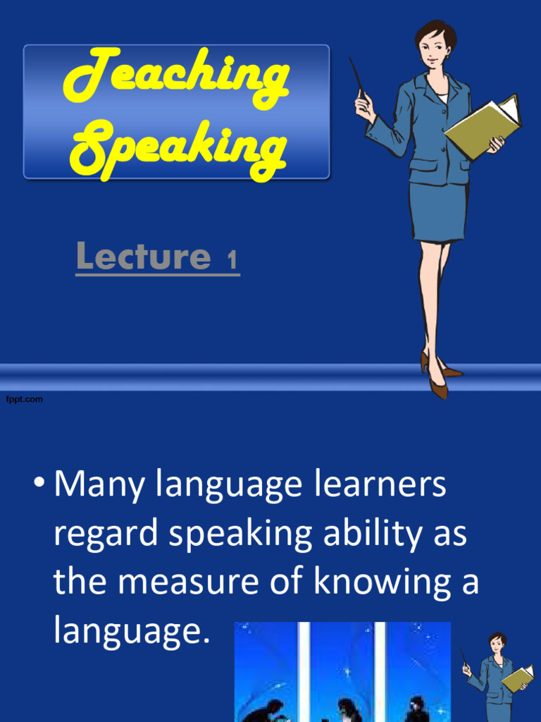 Effective Strategies for Teaching Speaking | PDF | Fluency | Cognitive ...