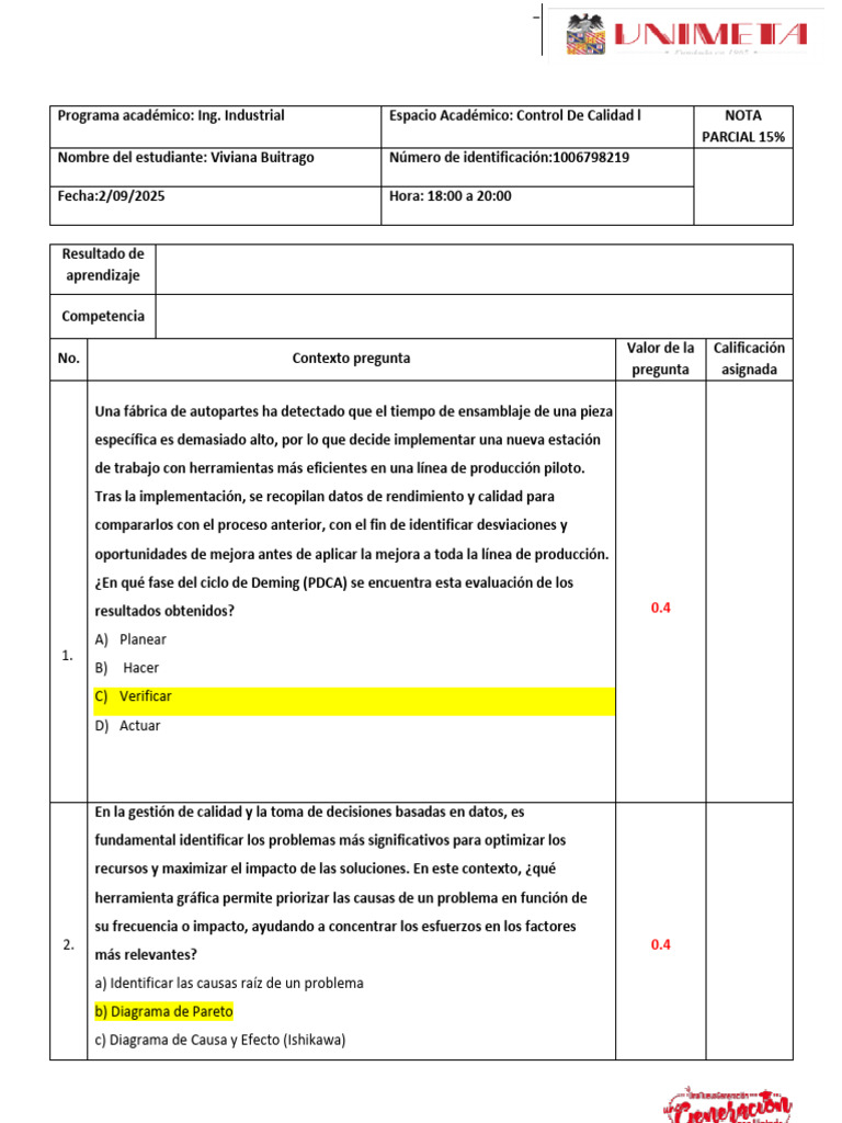 Control de Calidad en Ingeniería Industrial | PDF | Sistema de manejo ...