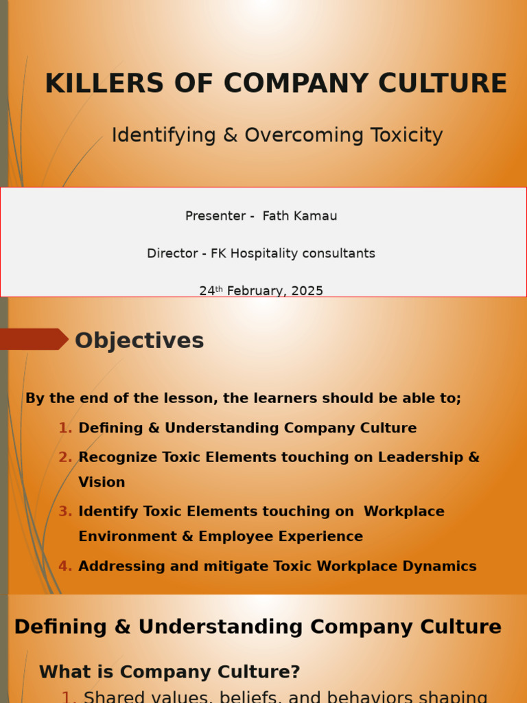 Toxic Company Culture PDF