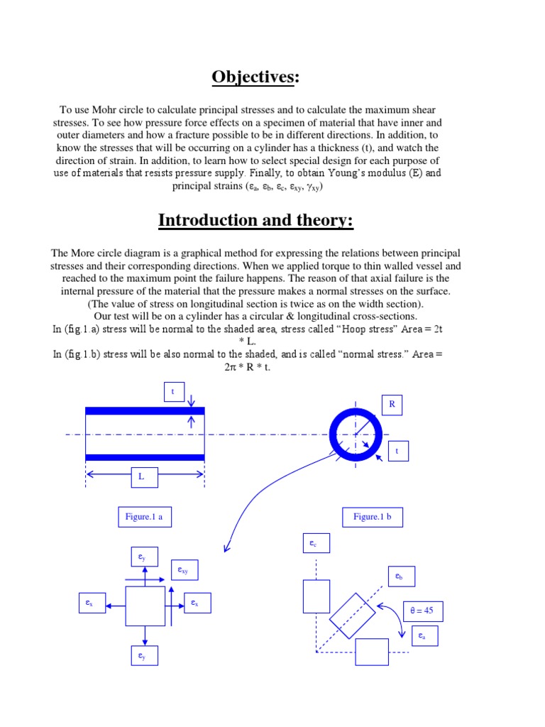 Determining Stress and Strain in Cylindrical Pressure Vessels Using