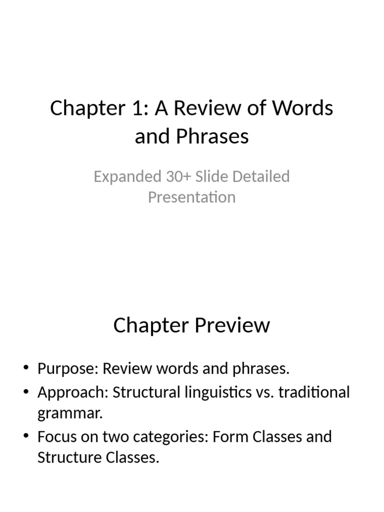 Understanding Form and Structure Classes | PDF | Adverb | Verb