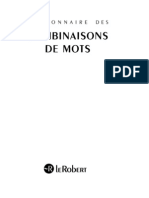 Le Robert Des Combinaisons de Mots