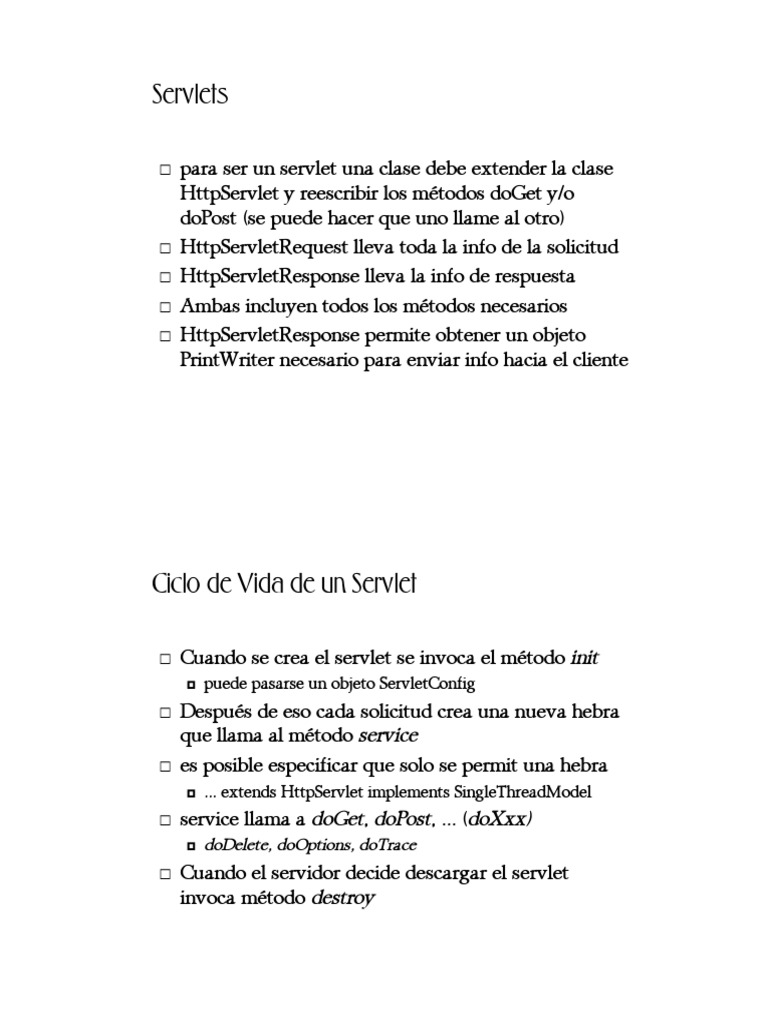 Introducción a Servlets y JSP en Java | PDF | Java Enterprise Platform ...