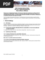 Hurco/Hurco Ultimax: CNC Communications Setup RS-232 or Networked Ethernet
